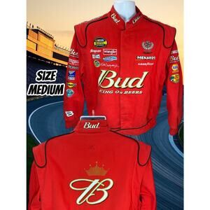 Vintage NASCAR Jacket Dale Earnhardt Jr #8 Bud King of Beers Chase Size Medium